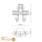 Бра Baga Bespoke Angie A09K1 - Схема