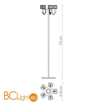 Торшер Baga Bespoke Angie A13K2 - Схема