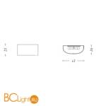 Настенный светильник Baga Bespoke Eccentrica VL | T12 cat. C - Схема