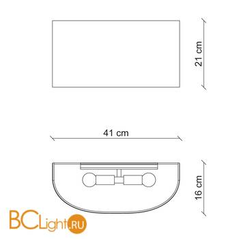 Настенный светильник Baga Bespoke Eccentrica VL | T26 cat. D - Схема