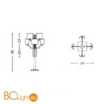 Настольная лампа Baga Bespoke Eccentrica EC11 M22 | T20 cat. C - Схема