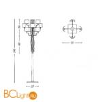 Торшер Baga Bespoke Eccentrica EC12 M18 | T12 cat. C - Схема