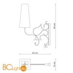 Бра Baga Bespoke Estrosa ES02 M08 | T21 cat. C - Схема