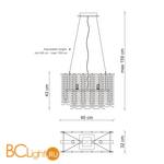 Подвесной светильник Baga Bespoke Frozen F03G1 - Схема