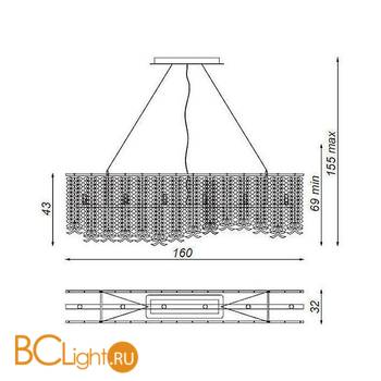 Подвесной светильник Baga Bespoke Frozen F01N1 - Схема