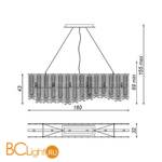 Подвесной светильник Baga Bespoke Frozen F01N1 - Схема