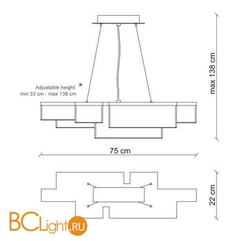 Подвесной светильник Baga Bespoke Gisele G02N1 - Схема