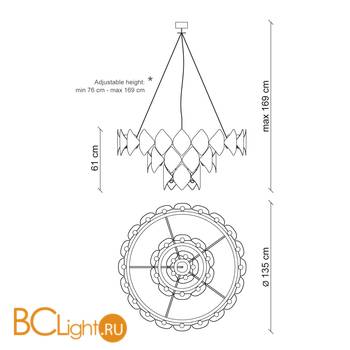 Люстра Baga Holly H01G8 - Схема
