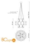 Подвесной светильник Baga Holly H04K4 - Схема