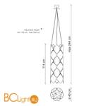 Подвесной светильник Baga Holly H11G5 - Схема