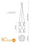 Подвесной светильник Baga Holly H12C1 - Схема