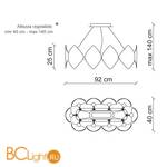 Подвесной светильник Baga Holly H16G8 - Схема
