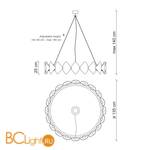 Подвесной светильник Baga Holly H17G6 - Схема