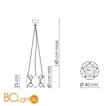 Подвесной светильник Baga Holly H19G8 - Схема