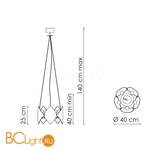 Подвесной светильник Baga Holly H19G8 - Схема