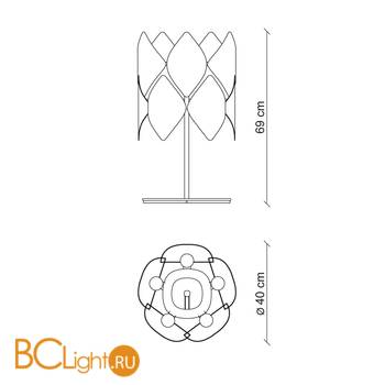 Настольная лампа Baga Holly H08G4 - Схема