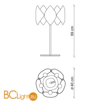 Настольная лампа Baga Holly H21G6 - Схема