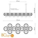 Подвесной светильник Baga Bespoke Novecento N01A1 - Схема