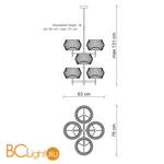 Люстра Baga Bespoke Novecento N04O3 - Схема