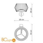 Бра Baga Bespoke Novecento N07O1 - Схема