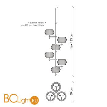 Люстра Baga Bespoke Novecento N09O1 - Схема
