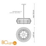 Подвесной светильник Baga Bespoke Novecento N11A3 - Схема