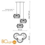 Подвесной светильник Baga Bespoke Novecento N12O3 - Схема