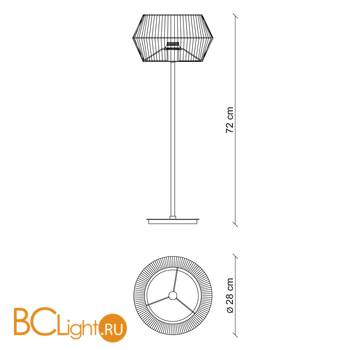 Настольная лампа Baga Bespoke Novecento N16N1 - Схема