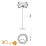 Настольная лампа Baga Bespoke Novecento N16N1 - Схема