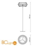 Торшер Baga Bespoke Novecento N17A3 - Схема