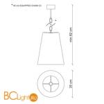 Подвесной светильник Baga Bespoke Preziosa PZ02 Gold | T12 cat. C - Схема