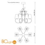 Люстра Baga Bespoke Raffinata RA02 M15 | T24 cat. C - Схема