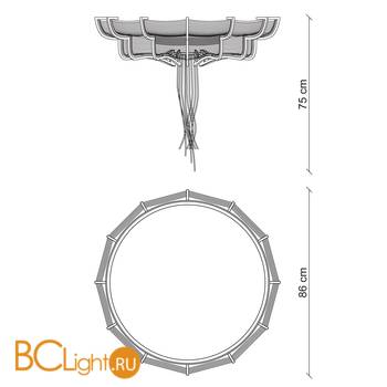 Потолочный светильник Baga Bespoke Ricercata RC02 M07 - Схема