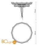 Потолочный светильник Baga Bespoke Ricercata RC02 M07 - Схема