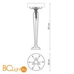 Торшер Baga Bespoke Ricercata RC08 M12 | T19 cat. C - Схема