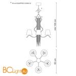 Люстра Baga Bespoke Sinuosa SN04 M23 | T12 cat. C - Схема