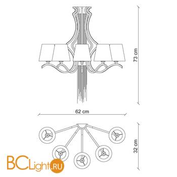 Бра Baga Bespoke Sinuosa SN06 M04 | T09 cat. B - Схема