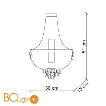 Настенный светильник Baga Eva 7627 - Схема