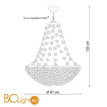 Подвесной светильник Baga Margherita 7401 - Схема