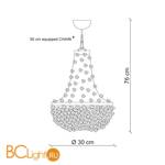 Подвесной светильник Baga Margherita 7407 - Схема