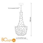 Подвесной светильник Baga Margherita 7425 - Схема