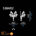 Бра Barovier&Toso Agadir 5384/02/CC - Схема