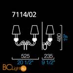 Бра Barovier&Toso Domo Amsterdam 7114/02/CA/MM - Схема
