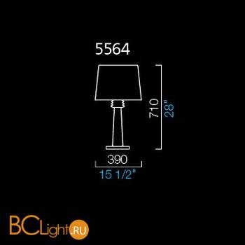 Настольная лампа Barovier&Toso Amsterdam 5564/RS/BB - Схема