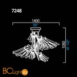 Подвесной светильник Barovier&Toso Angel 7248/CC - Схема