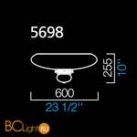 Потолочный светильник Barovier&Toso Anversa 5698/RC - Схема