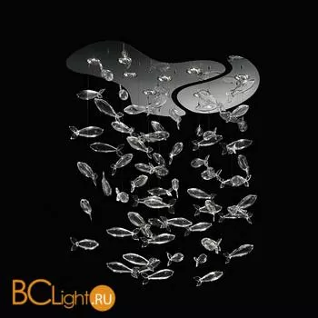 Композиция из потолочных светильников Barovier&Toso Aquarium 5631/A/CC и 5633/A/CC