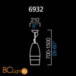 Подвесной светильник Barovier&Toso Aurum 6932 - Схема
