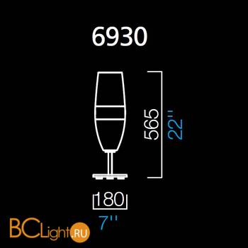 Настольная лампа Barovier&Toso Aurum 6930 - Схема