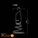 Настольная лампа Barovier&Toso Bako 7348/EQ/CL - Схема